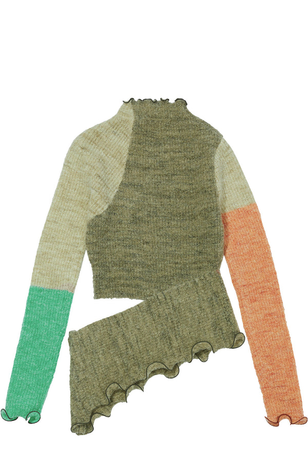 The Melani color block knit top in multicolor from the brand ANDERSSON BELL