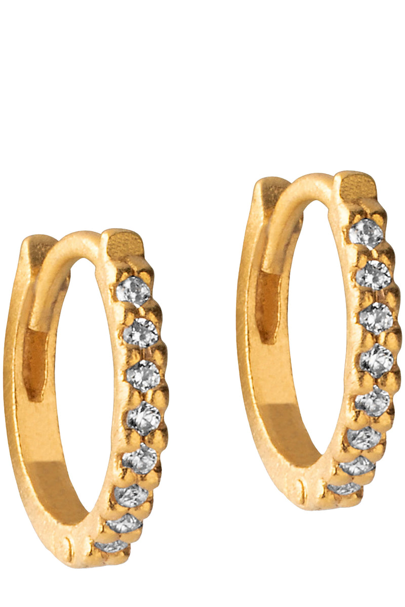 Petite Flora Hoop Earrings