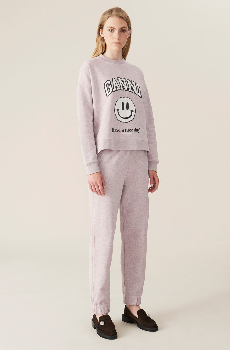 Ganni Smiley Jumper GANNI Dropped Shoulder Sweatshirt With Smiley