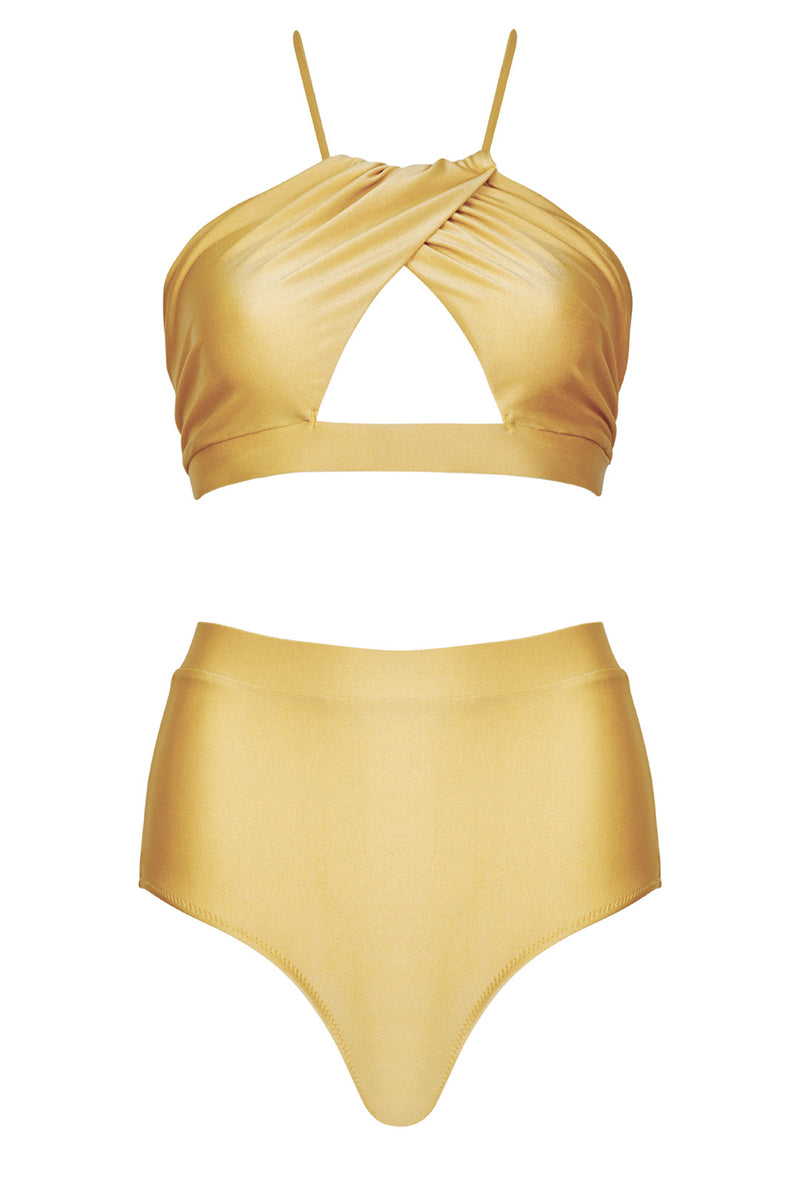 Cara Cut-Out Neck-Tie Bikini