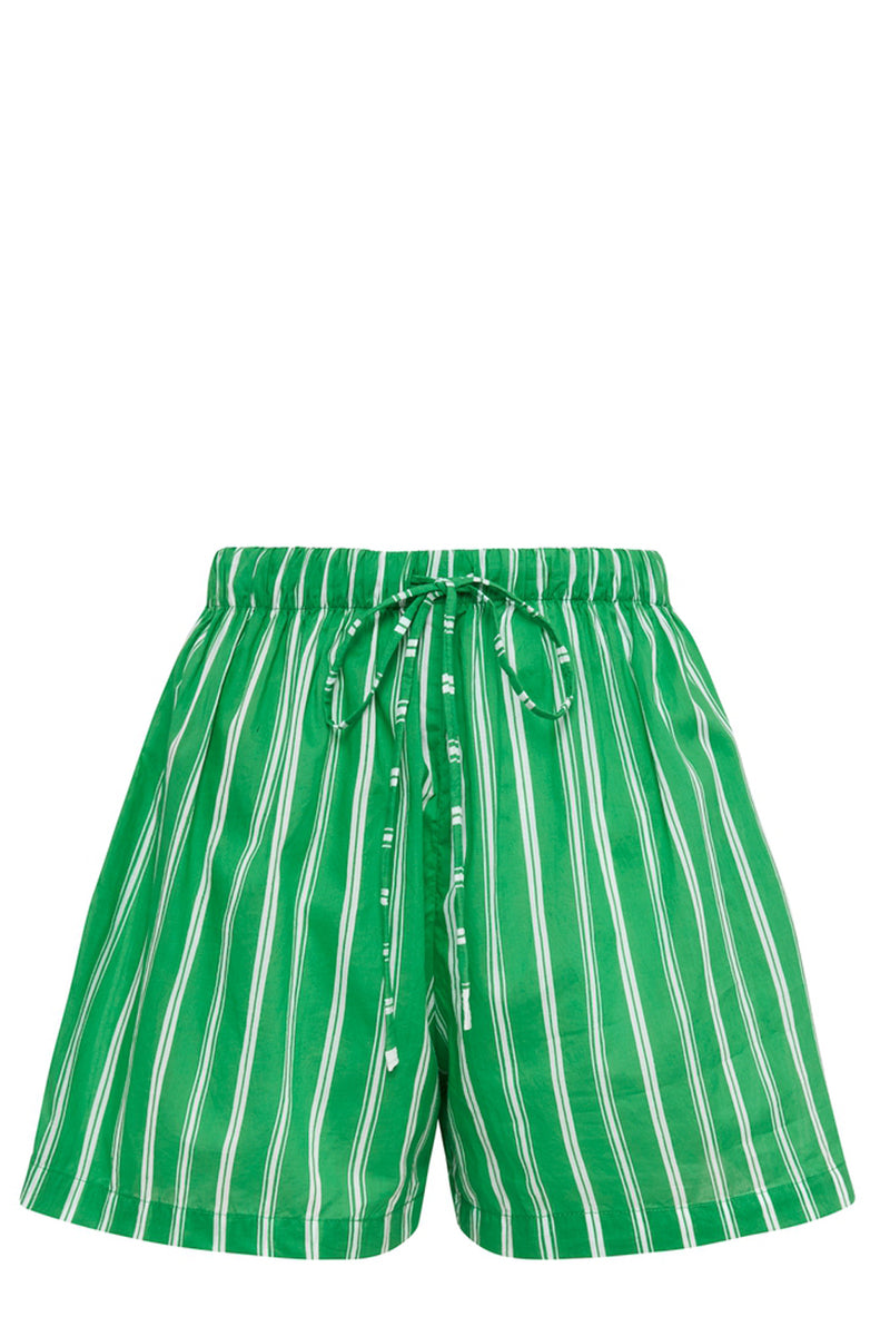 FAITHFULL THE BRAND Sereno Striped Cotton Shorts