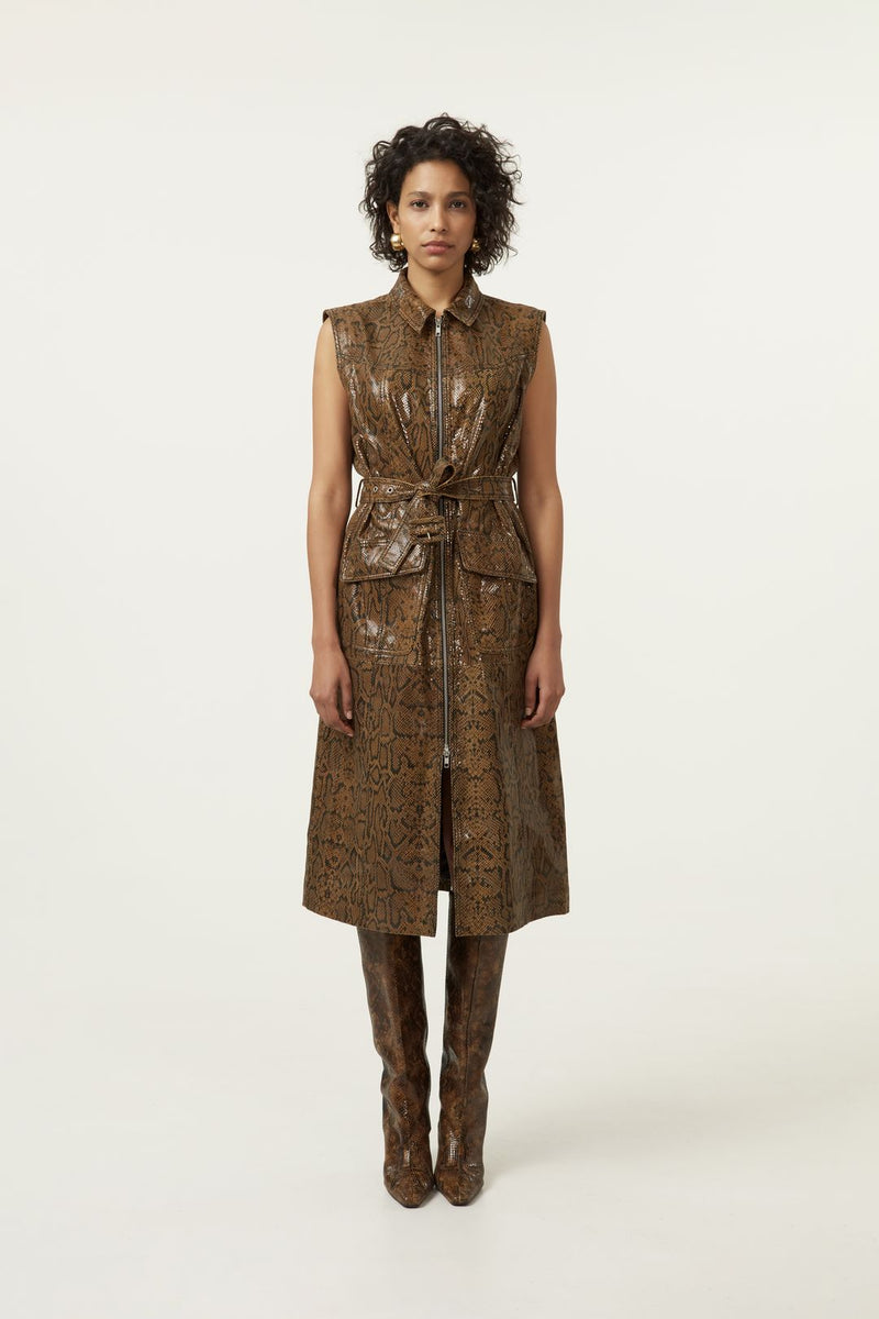 GESTUZ | Colette Leather Dress – Rubber