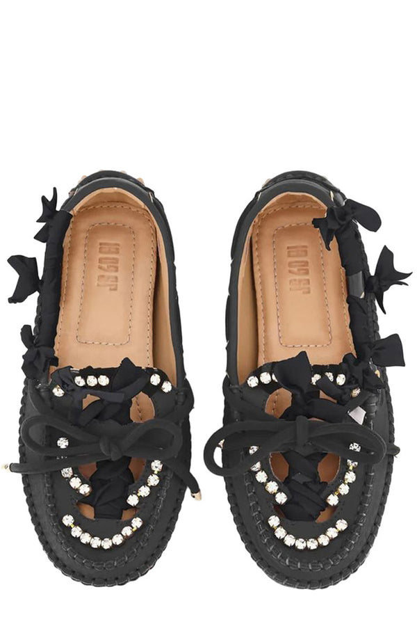 The Medusa moccasin in black color from the brand 13 09 SR