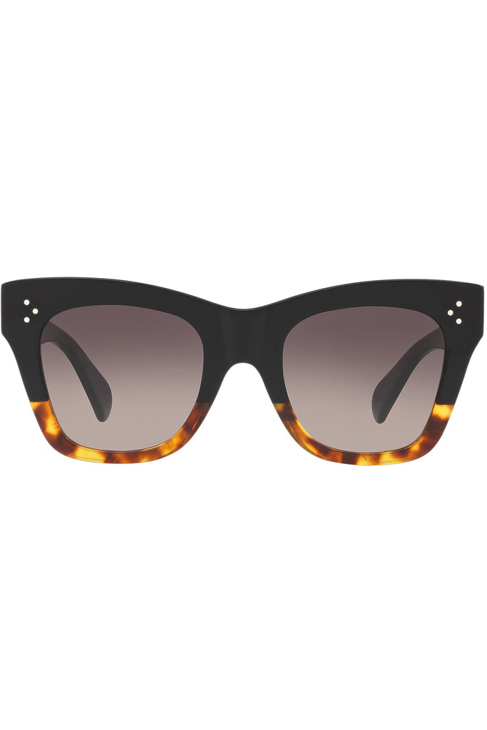 Two-Tone 3 Dots Cat Eye Sunglasses