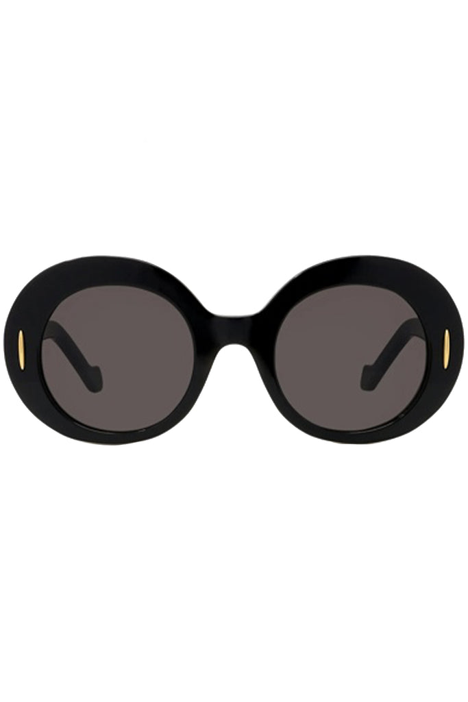 Anagram Black Oval Sunglasses
