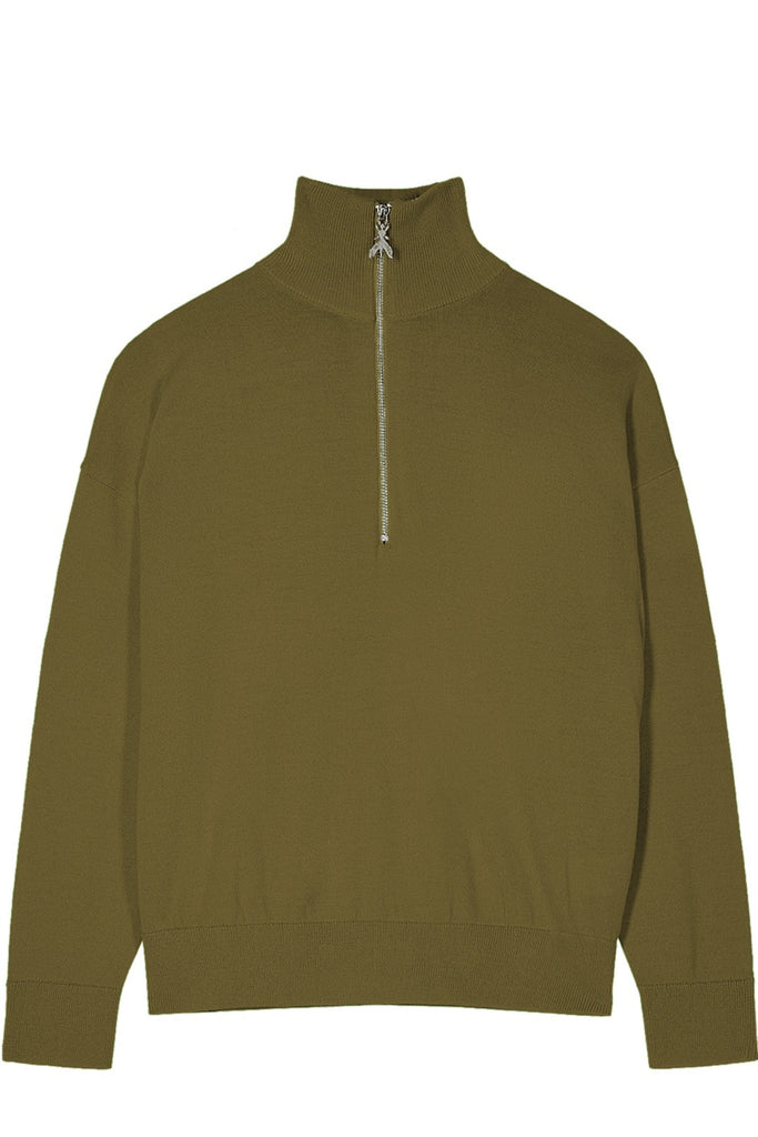 Quarter-Zip Turtleneck Jumper
