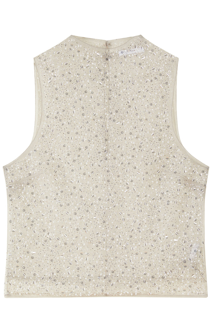 Sleeveless Sequined Top
