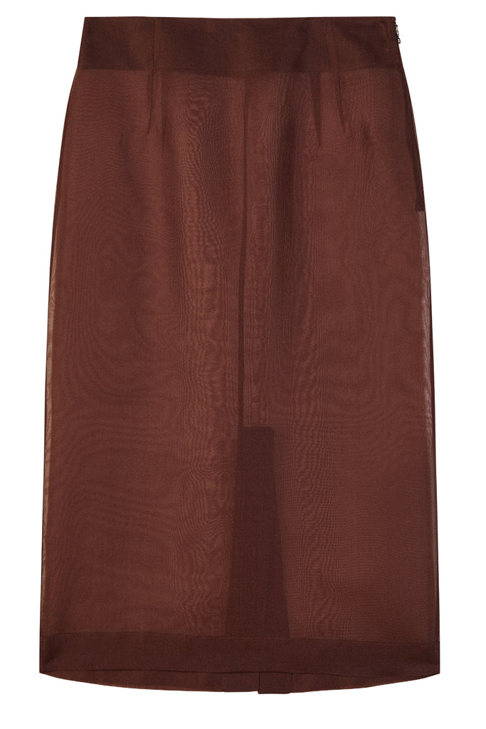 Sheer Midi Skirt
