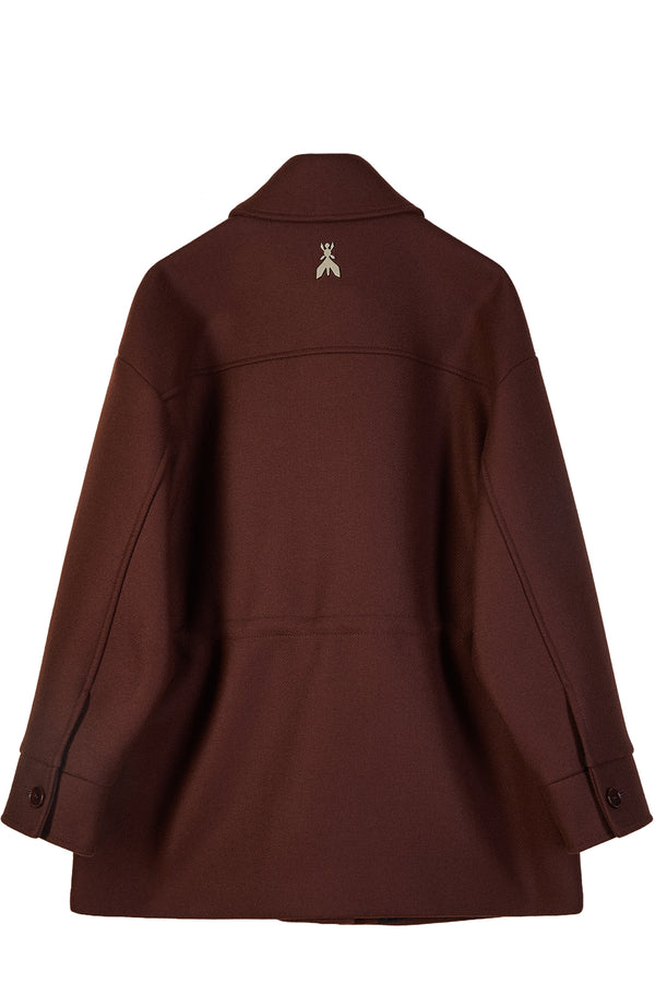 Snached Waist Wool Coat