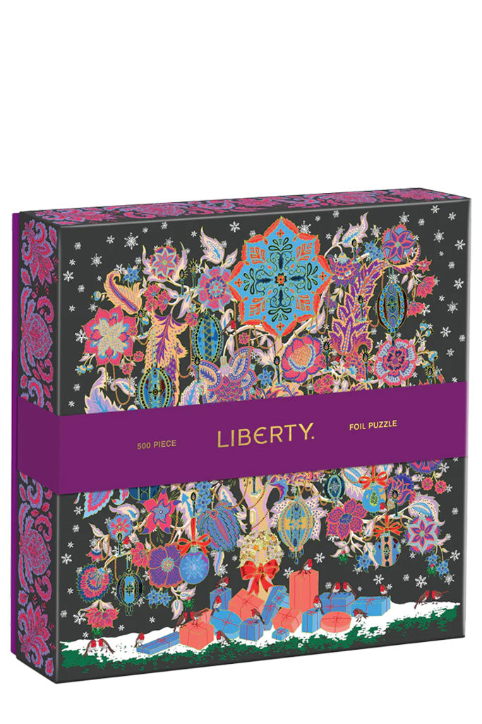 Liberty Christmas Tree Of Life 500 Piece Foil Puzzle By Galison