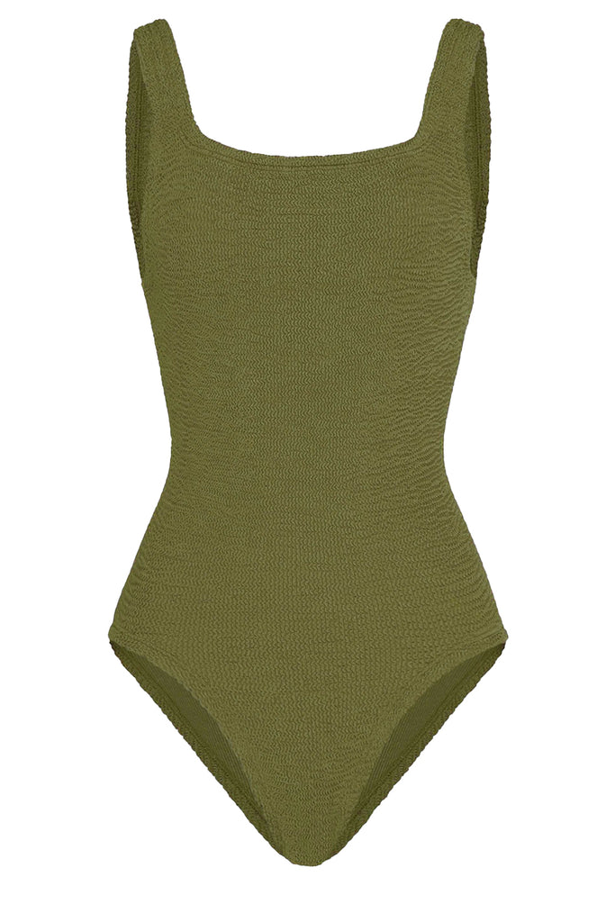 Coverage Square-Neck Swimsuit