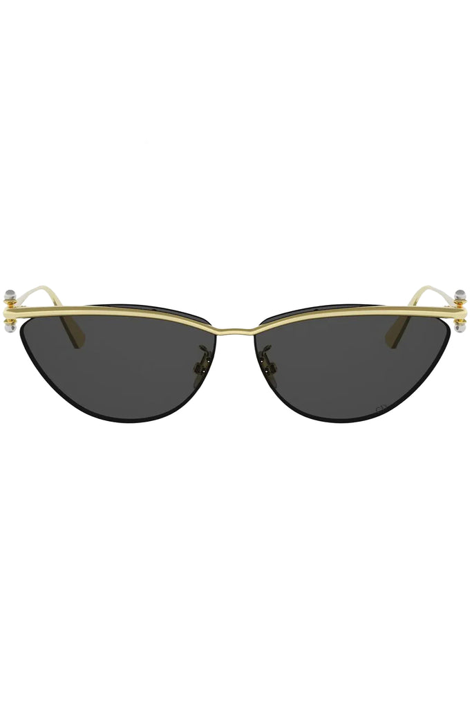 DiorTribales Metal Frame Pearl-Detailed Narrow Sunglasses