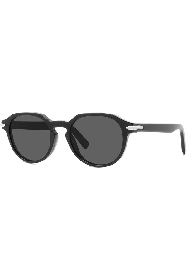 Brown sunglasses with a gradient lens on a white background