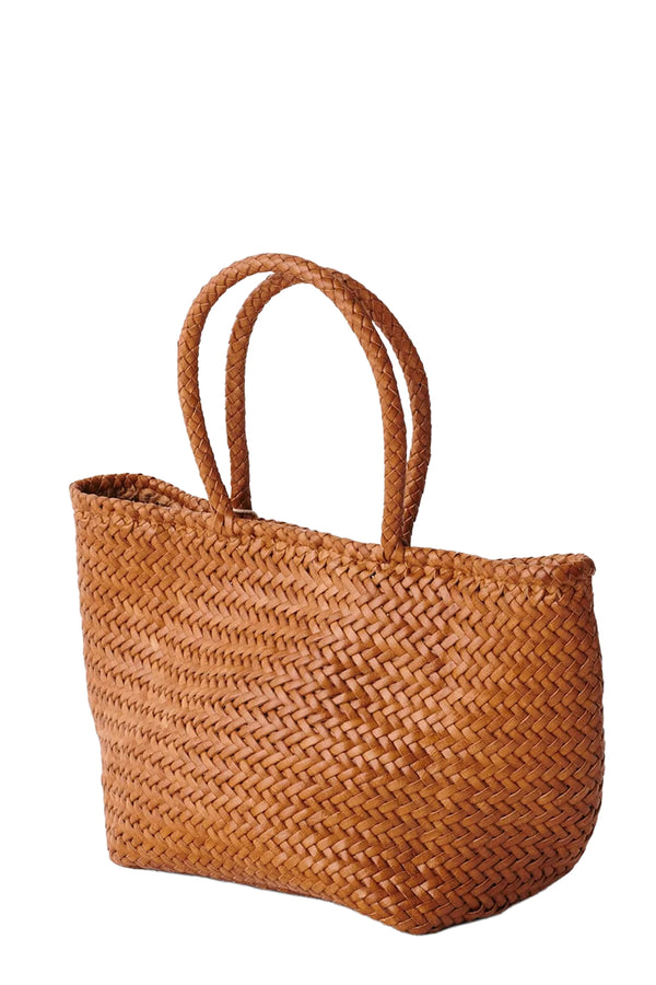 Small Grace Basket Woven Leather Bag