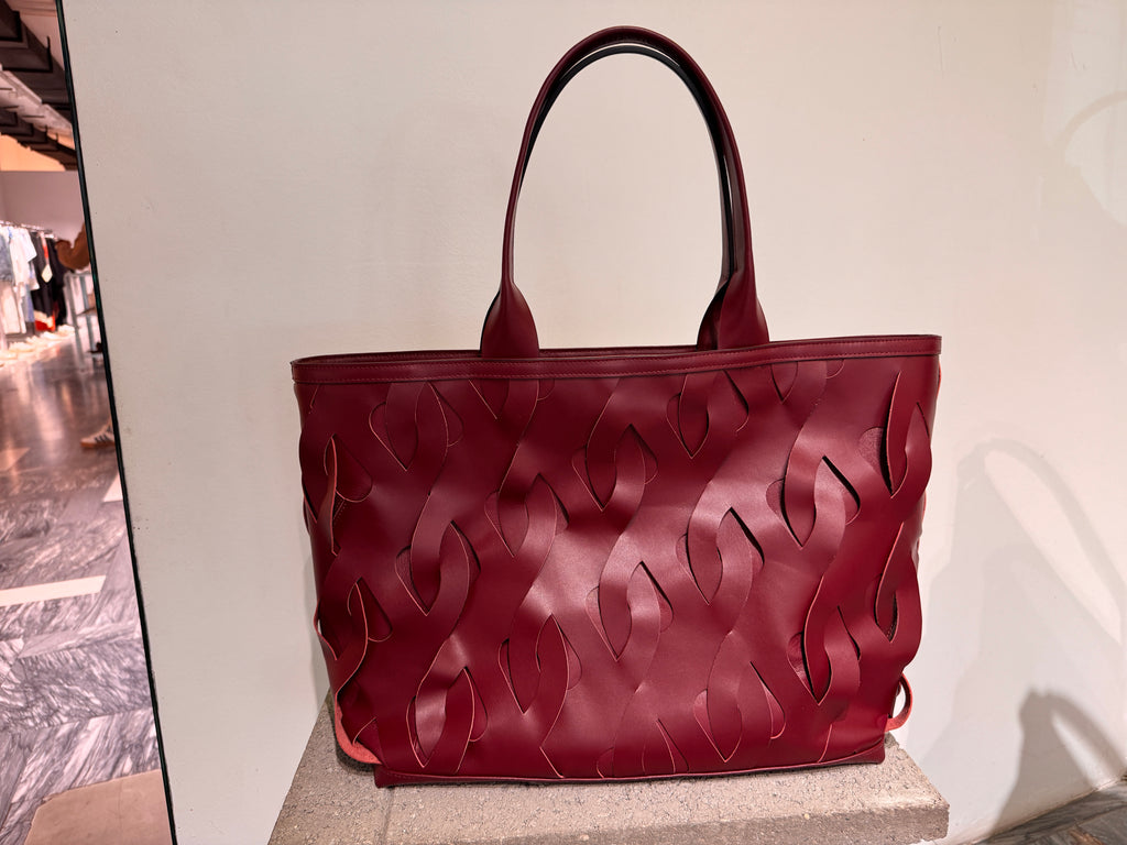 Roads Nappa Leather Hand Woven Tote Bag