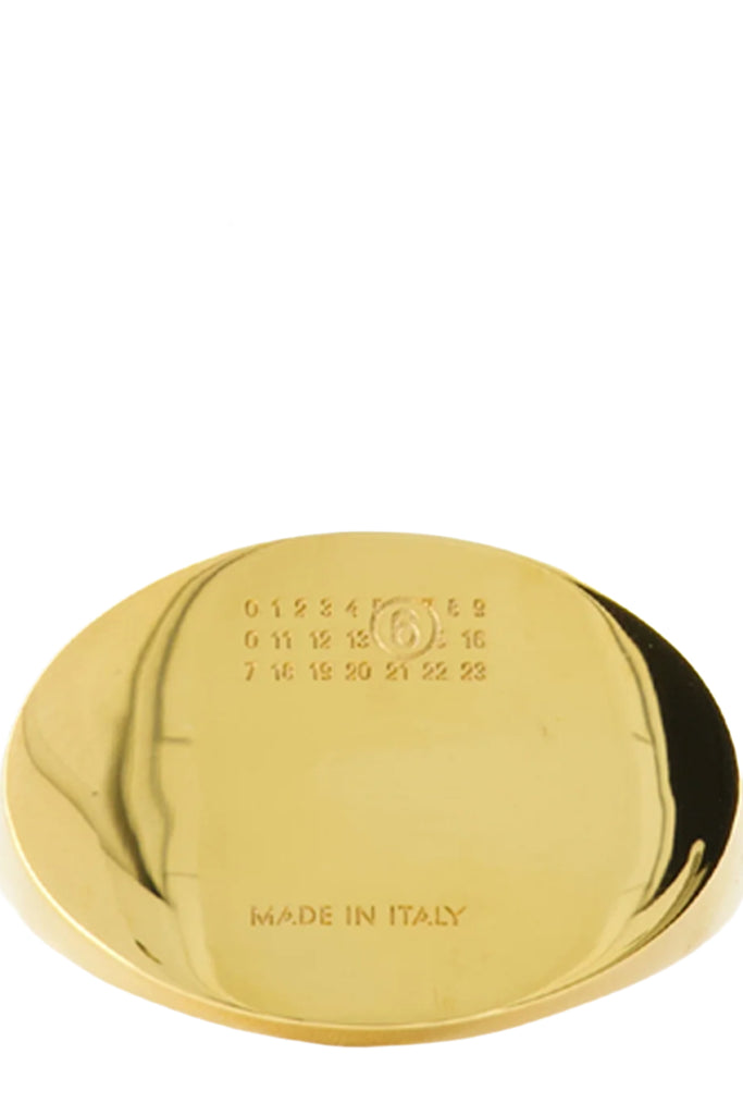 Logo-Detailed Oval Ring