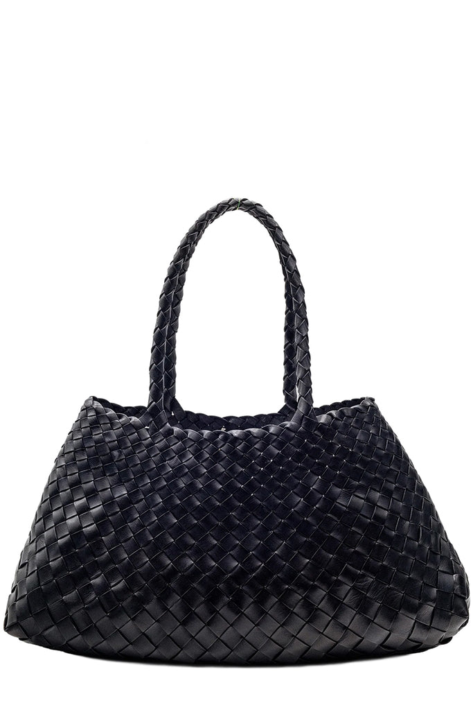 Big Santa Groce Woven Leather Bag