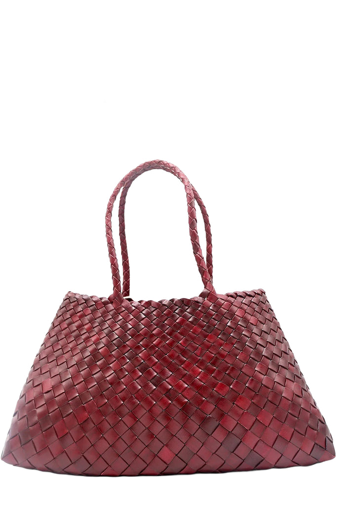 Big Santa Groce Woven Leather Bag