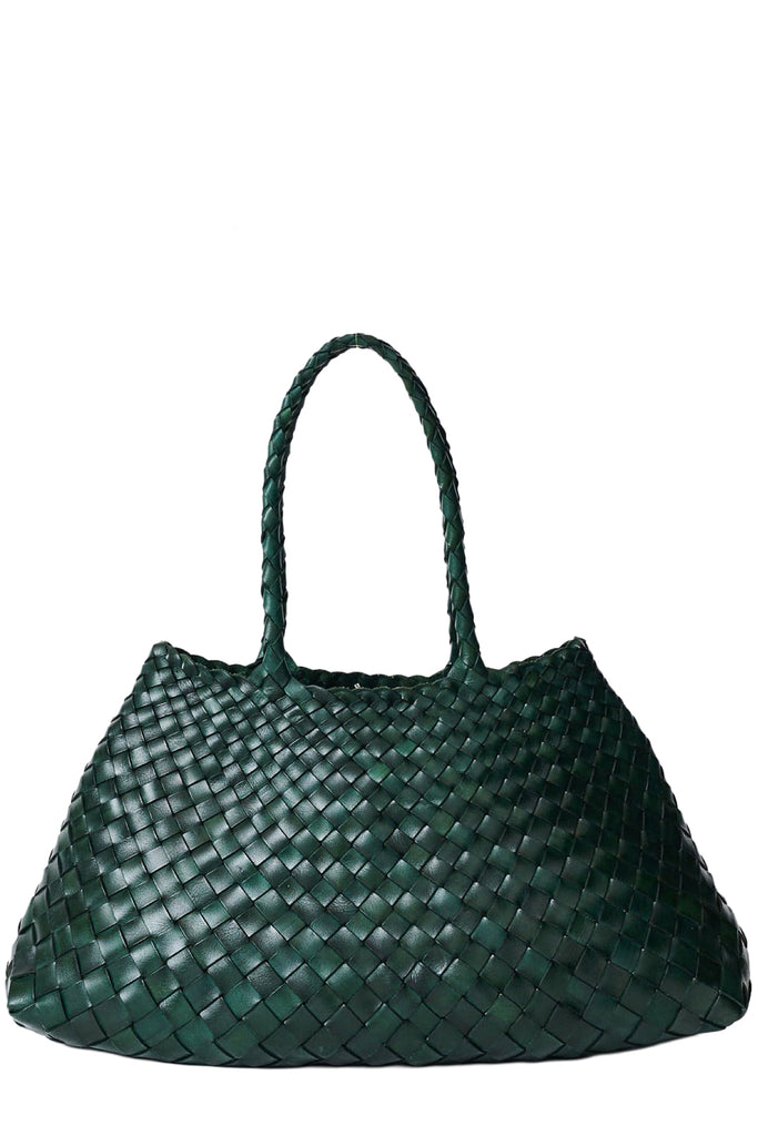 Big Santa Groce Woven Leather Bag