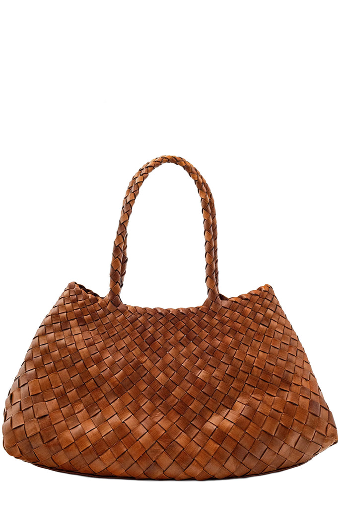 Big Santa Groce Woven Leather Bag