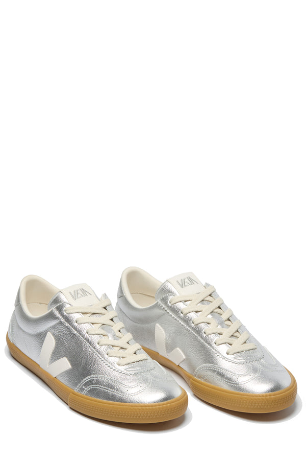 Volley Organic-Traced Leather Sneakers
