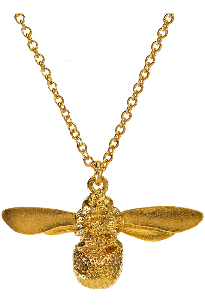 The Baby Bee necklace in gold colour from the brand ALEX MONROE