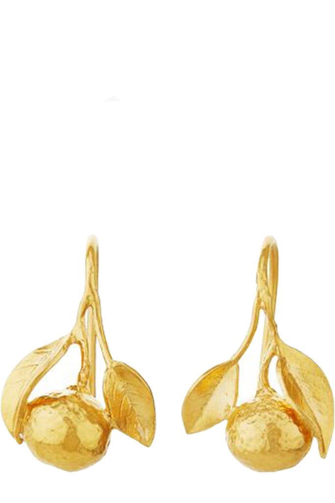 The Orange hook earrings in gold colour from the brand ALEX MONROE