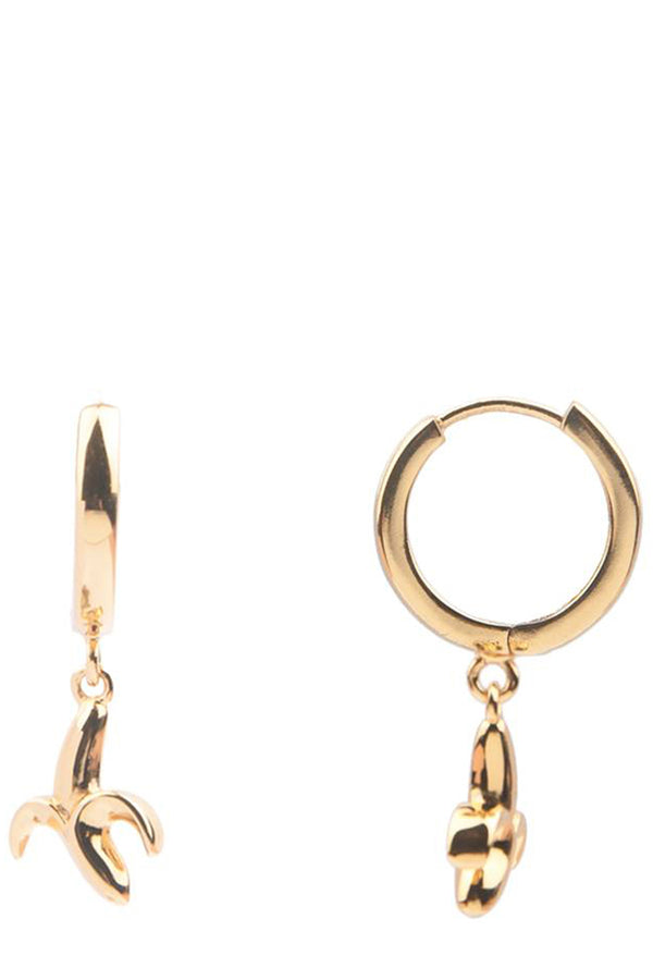 The banana earrings in gold colour from the brand ALL THE LUCK IN THE WORLD