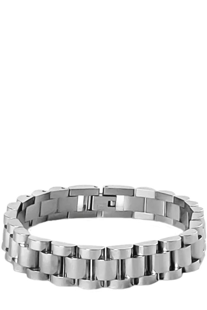 The chunky watch band bracelet in silver colour from the brand ANISA SOJKA