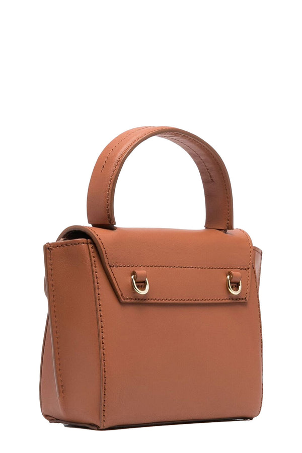 The Montalcino mini handbag in terra brown color from the brand ATP Atelier