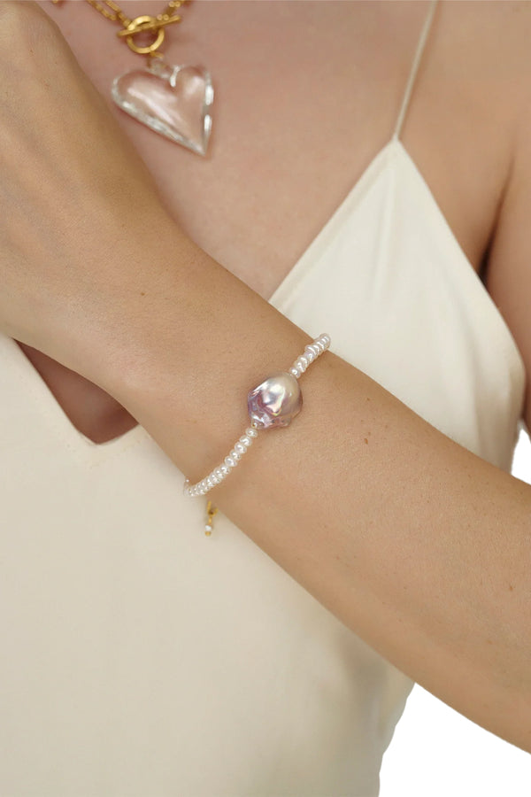 Pinky Pearl Bracelet