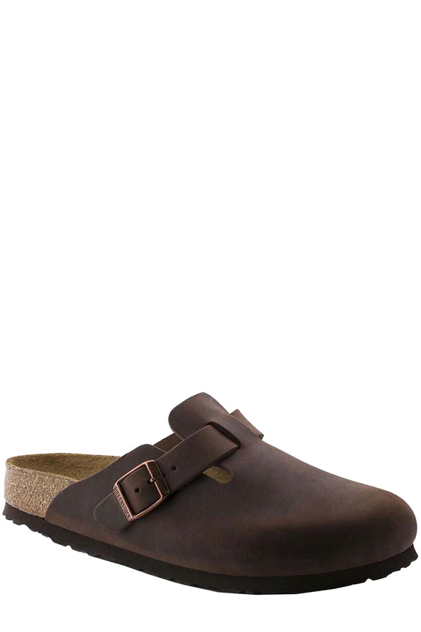 The Boston Oiled Leather Clogs in brown colour from the brand BIRKENSTOCK