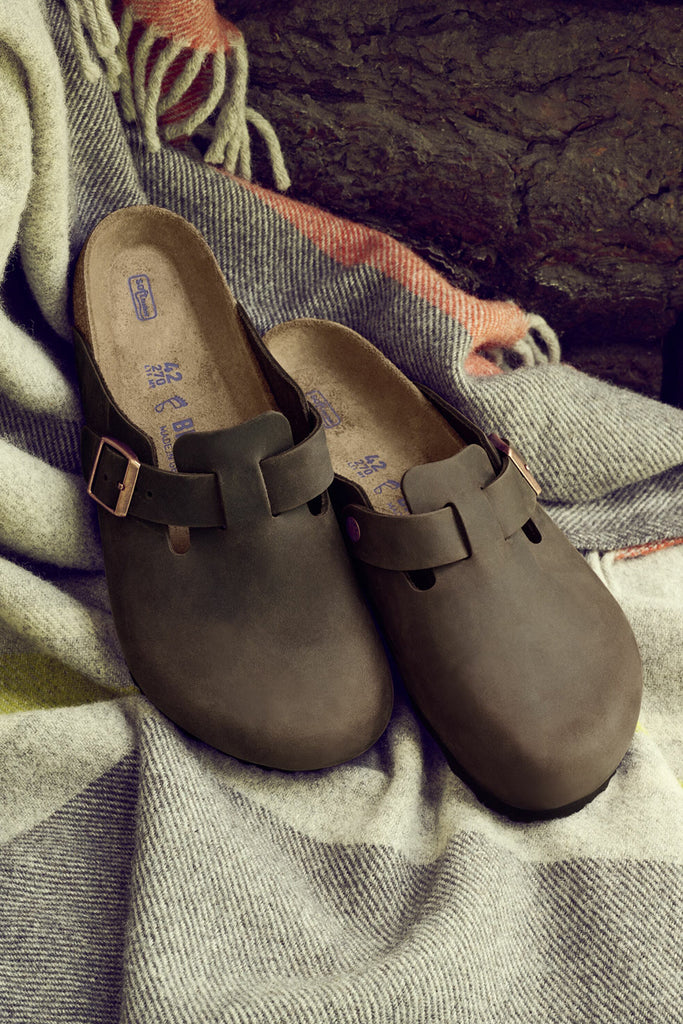 Boston oiled leather fashion birkenstock