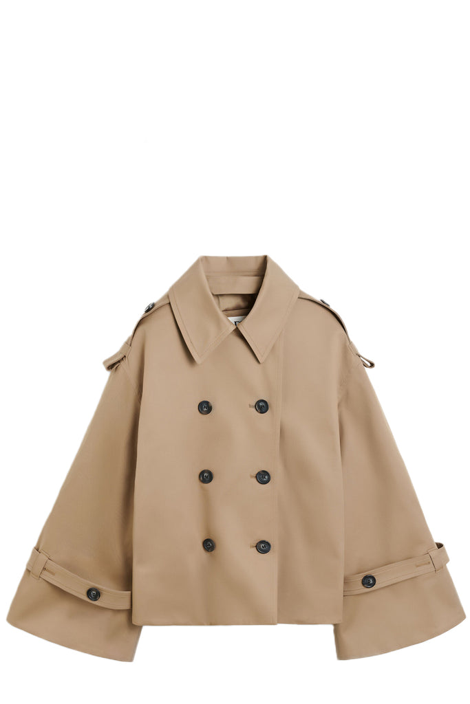 Alisandra Double-Breasted Trench Jacket