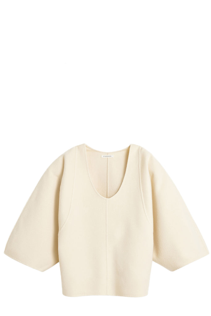 The Caly Wool Blouse in pearl colour from the brand BY MALENE BIRGER