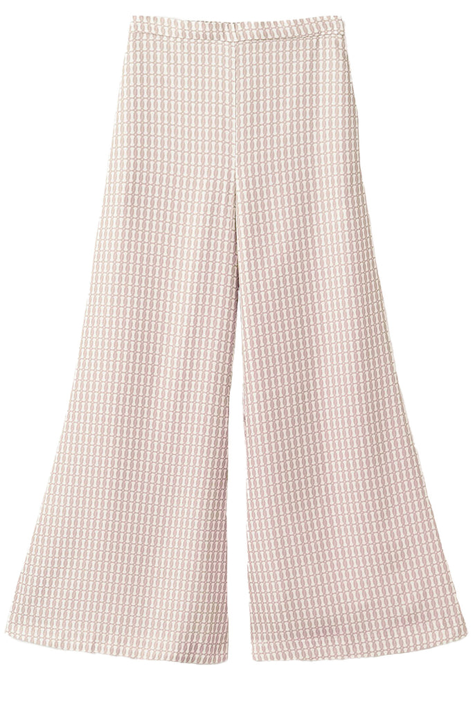 The Lucee High-Waist Flared-Leg Pants in beige colour from the brand BY MALENE BIRGER