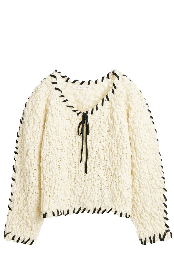 The Milea Wool Sweater in soft white from the brand BY MALENE BIRGER