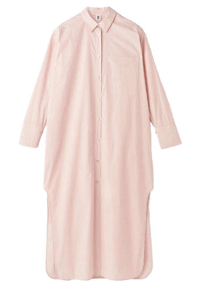 The Perros Oversize Organic-Cotton Dress in pink colour from the brand BY MALENE BIRGER