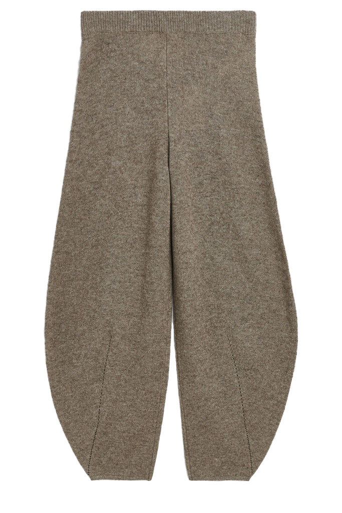 The Tevah balloon wool-blend pants in beige color from the brand BY MALENE BIRGER