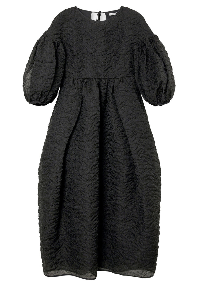 The Jeanne Puff-Sleeve Dress in black colour from the brand CECILIE BAHNSEN