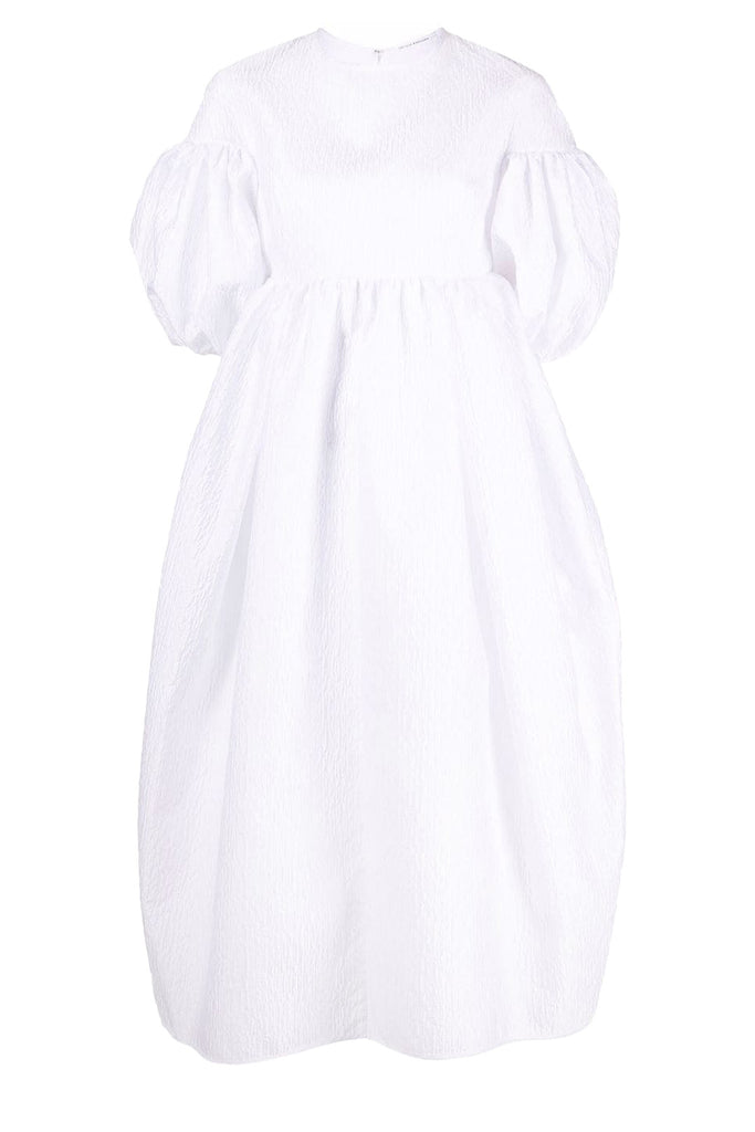 The Jeanne Puff-Sleeve Dress in white colour from the brand CECILIE BAHNSEN