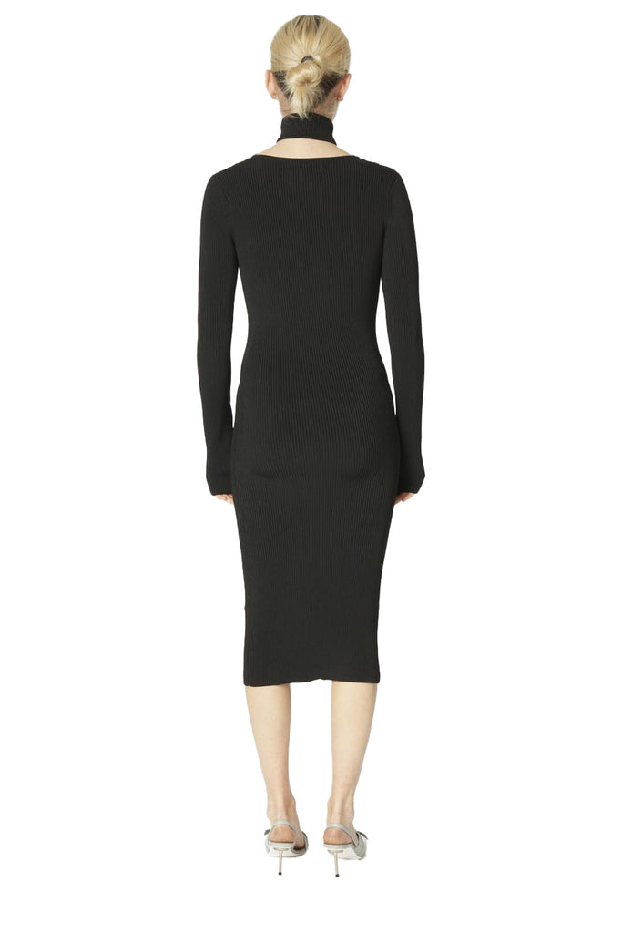 COPERNI | Cut-Out Turtleneck Knitted Midi Dress