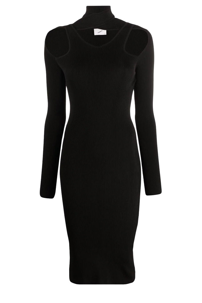 COPERNI | Cut-Out Turtleneck Knitted Midi Dress | sparklemonde.com COPERNI | Cut-Out Turtleneck Knitted Midi Dress | sparklemonde.com