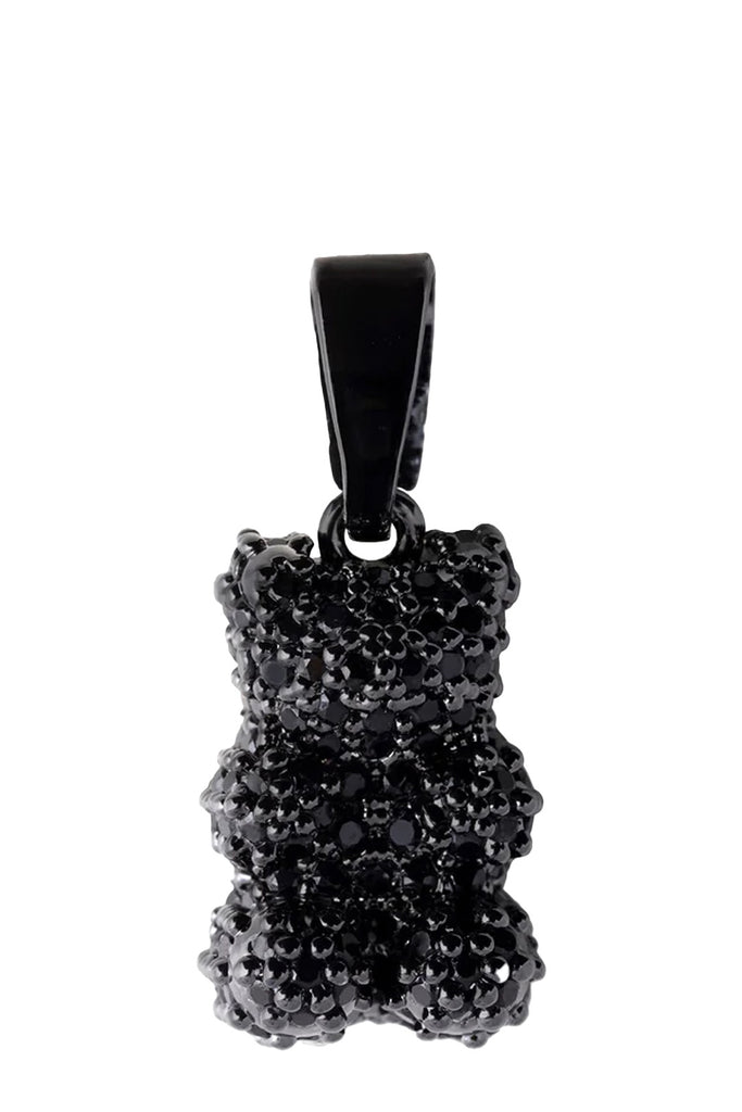 The bhw pave nostalgia bear with classic coonector in black colour from the brand CRYSTAL HAZE