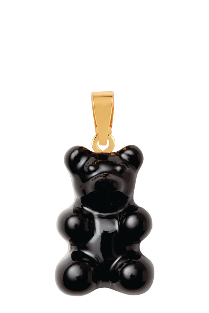 The Nostalgia Bear pendant with classis connector in gold and black colours from the brand CRYSTAL HAZE