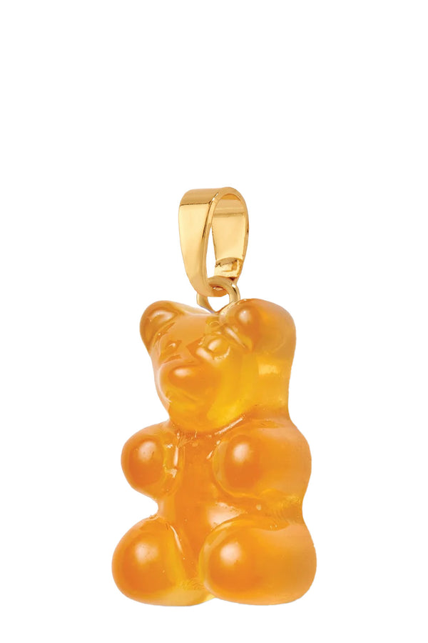 The Nostalgia bear pendant with classic connector in gold and fanta colours from the brand CRYSTAL HAZE