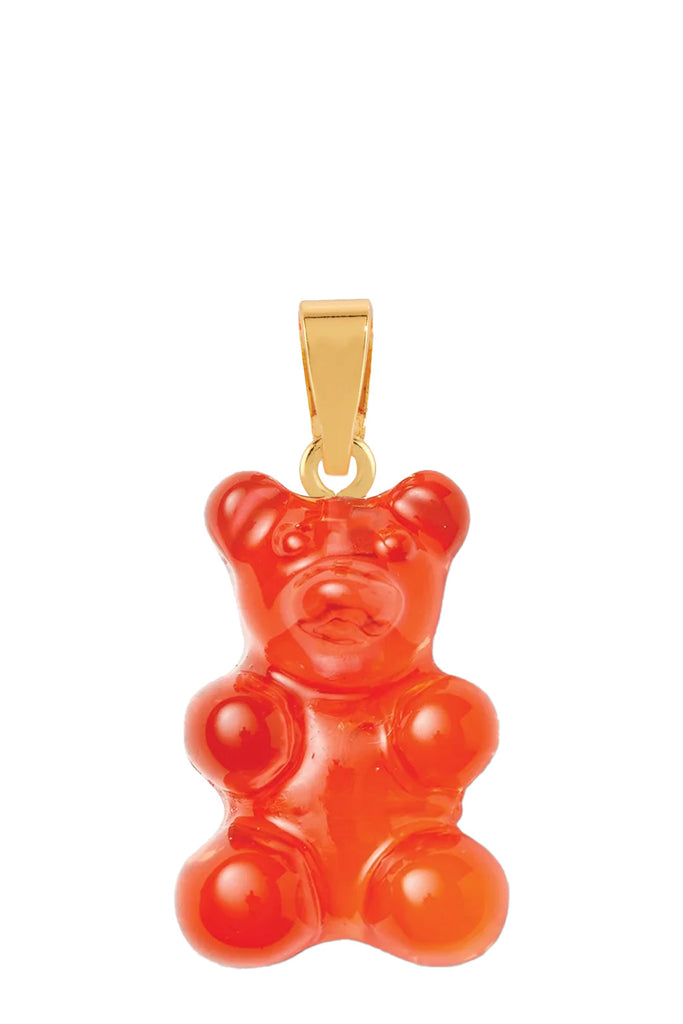 The Nostalgia Bear pendant with classic connector in jelly red colour from the brand CRYSTAL HAZE