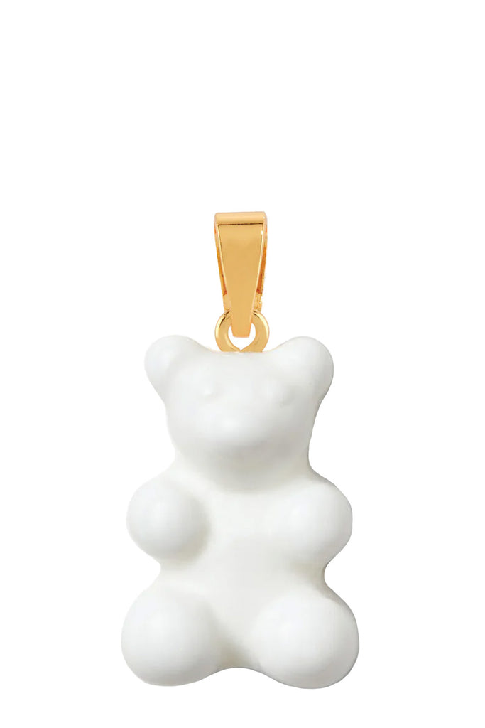 The nostalgia bear pendant with classic connector in gold and milky colors from the brand CRYSTAL HAZE