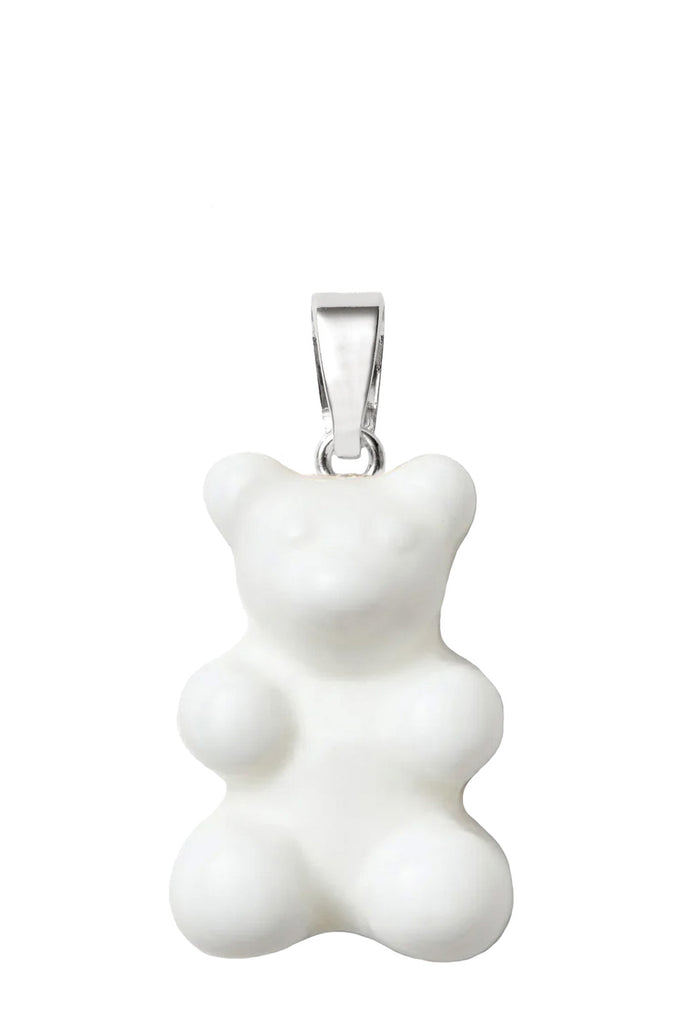 The Nostalgia Bear pendant with classic connector in silver and white colours from the brand CRYSTAL HAZE