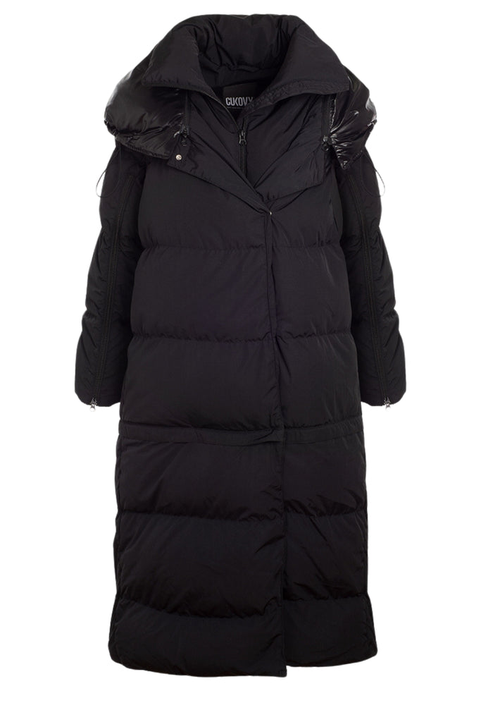 The Eden convertible puffer jacket in balck colour from the brand CUKOVY